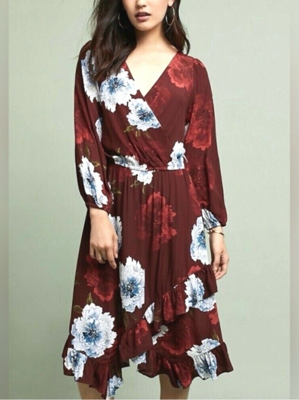 PLENTY BY TRACY REESE 🌹 Floral Faux Wrap Dress - Size XL